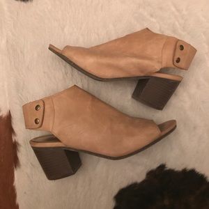 Madden Girl open-toe booties