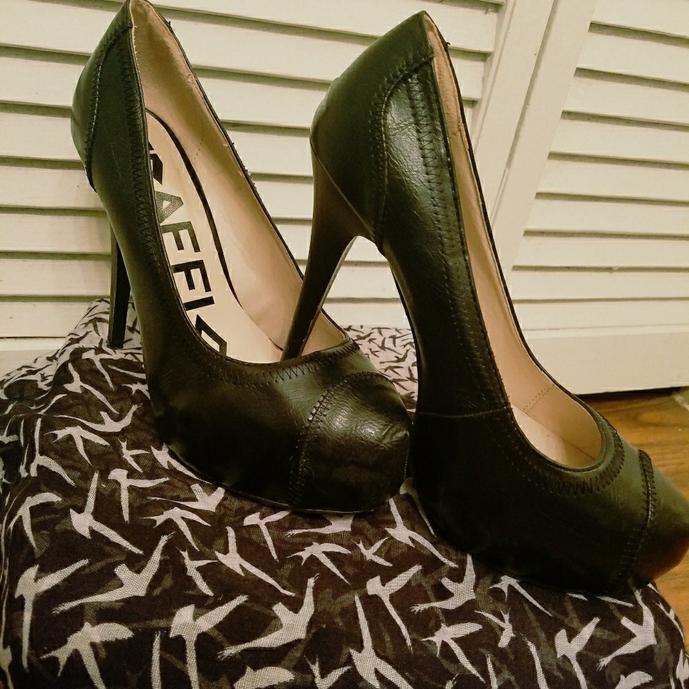 SEXY! 👠 Black Platform Pumps High Heels👠❤