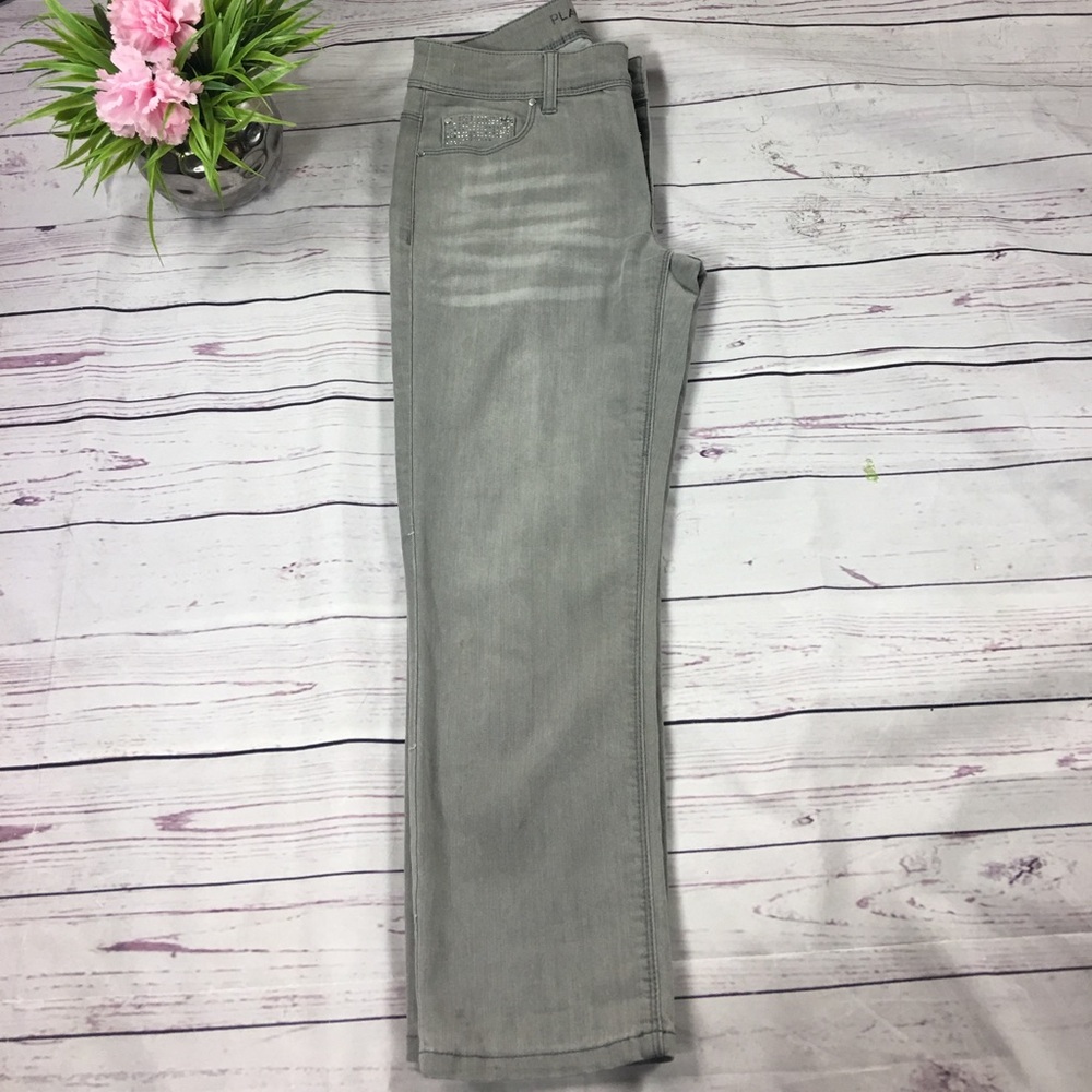 Denim bling pocket crop Bermuda jeans - Picture 1 of 6