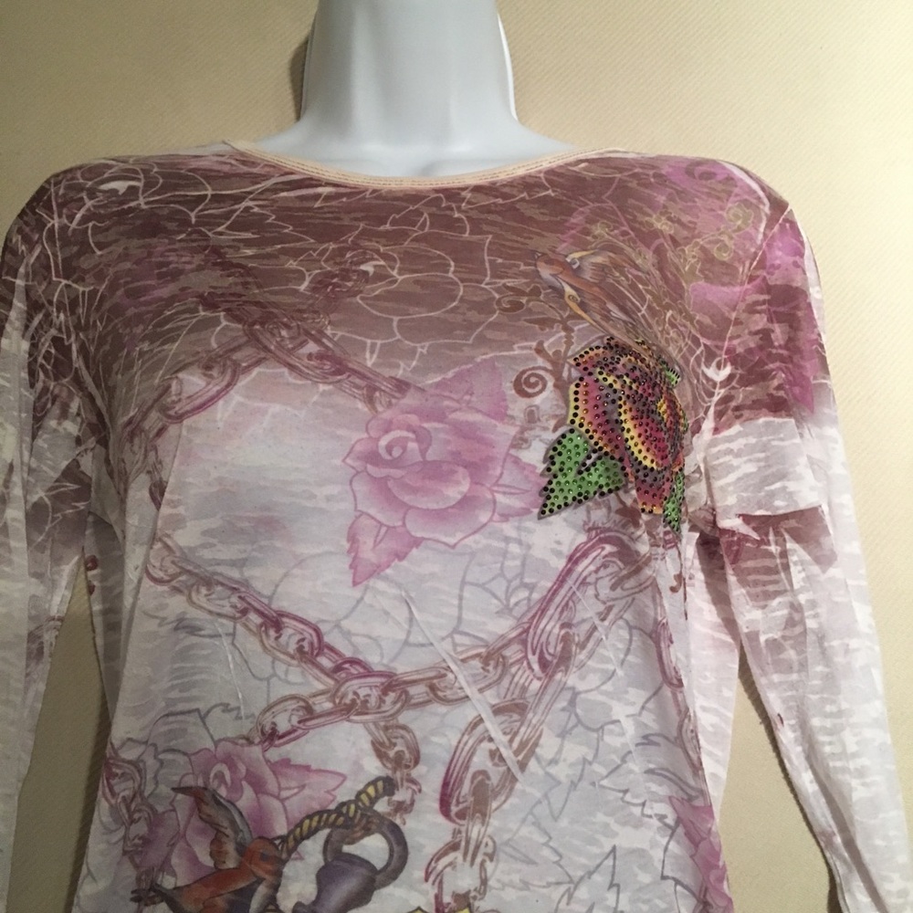 Long Sleeve t-shirt with multi details - Picture 1 of 6
