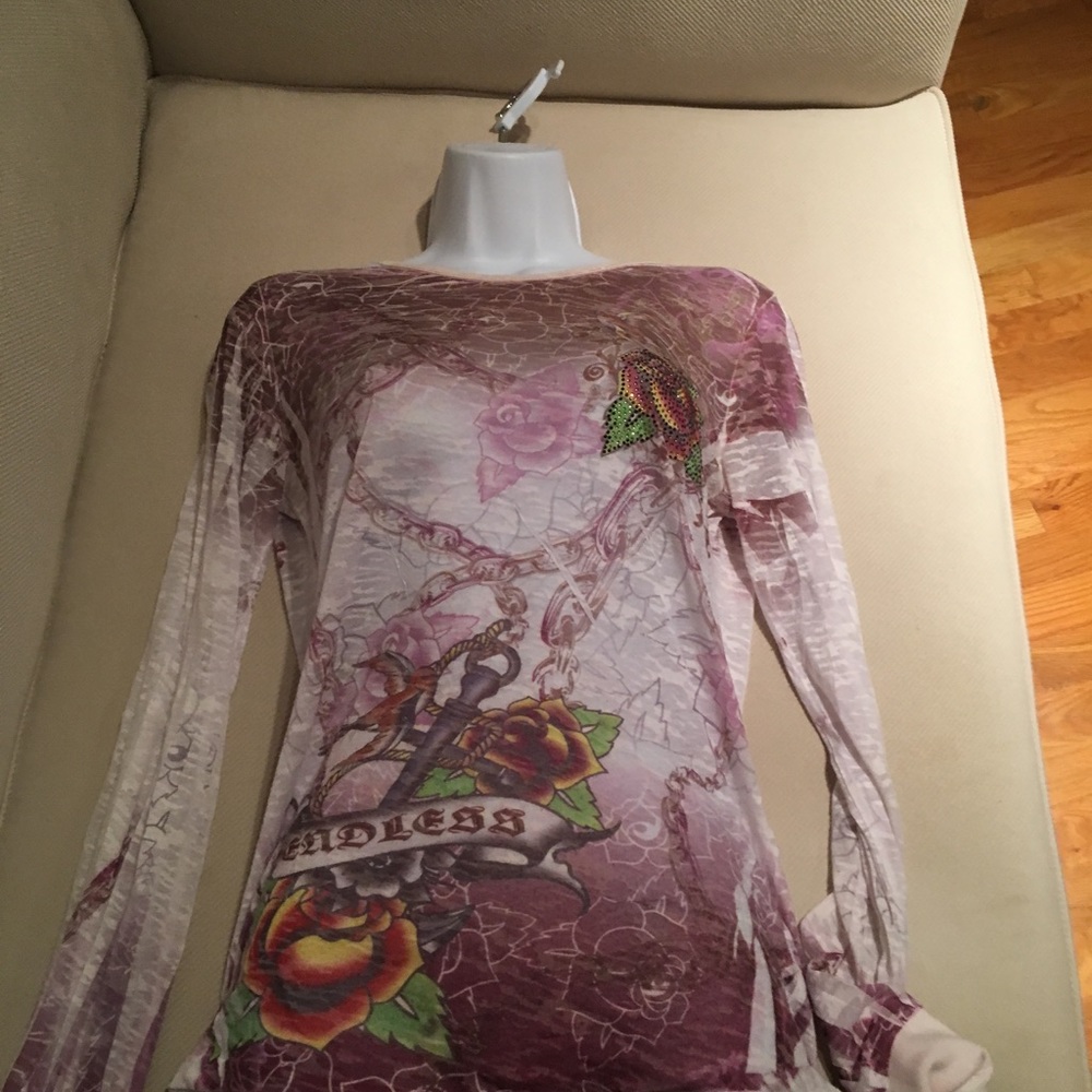 Long Sleeve t-shirt with multi details - Picture 2 of 6
