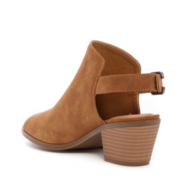 Tan Peep Toe Shootie - Picture 3 of 3