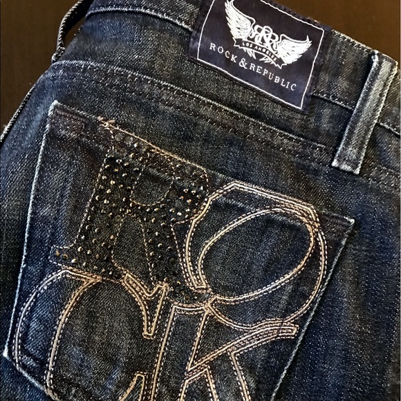 Rock & Republic Dark Wash Jeans - Picture 2 of 3