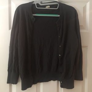 Size Small J. Crew Jackie Cardigan in Charcoal