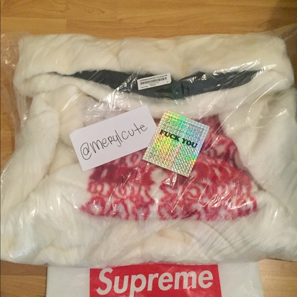 Supreme Hysteric Glamour FUCK YOU Faux Fur Supreme Hysteric Glamour FUCK YOU Faux Fur