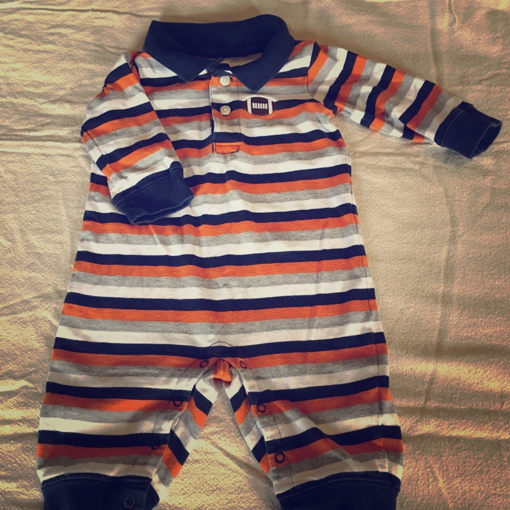 Gymboree one piece striped outfit 🏈