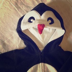 The Children's Place fleece penguin hoodie 