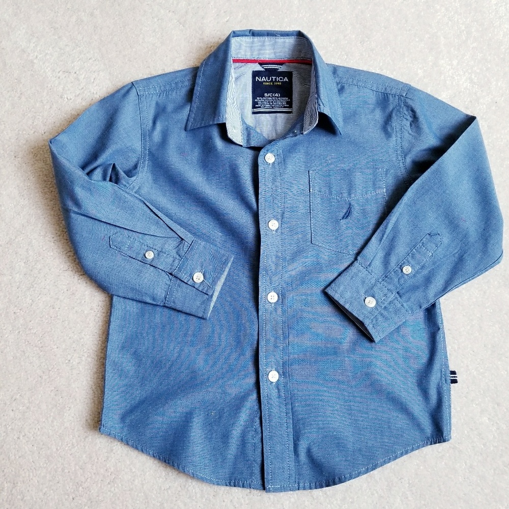 Nautica Boys S/4 Chambray Oxford