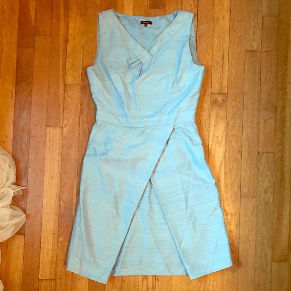 Sky blue vintage flight attendant style dress