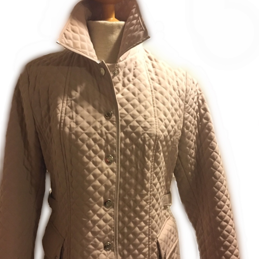 EUC Tan Quilted Jacket by Breatan Size M (10/12)