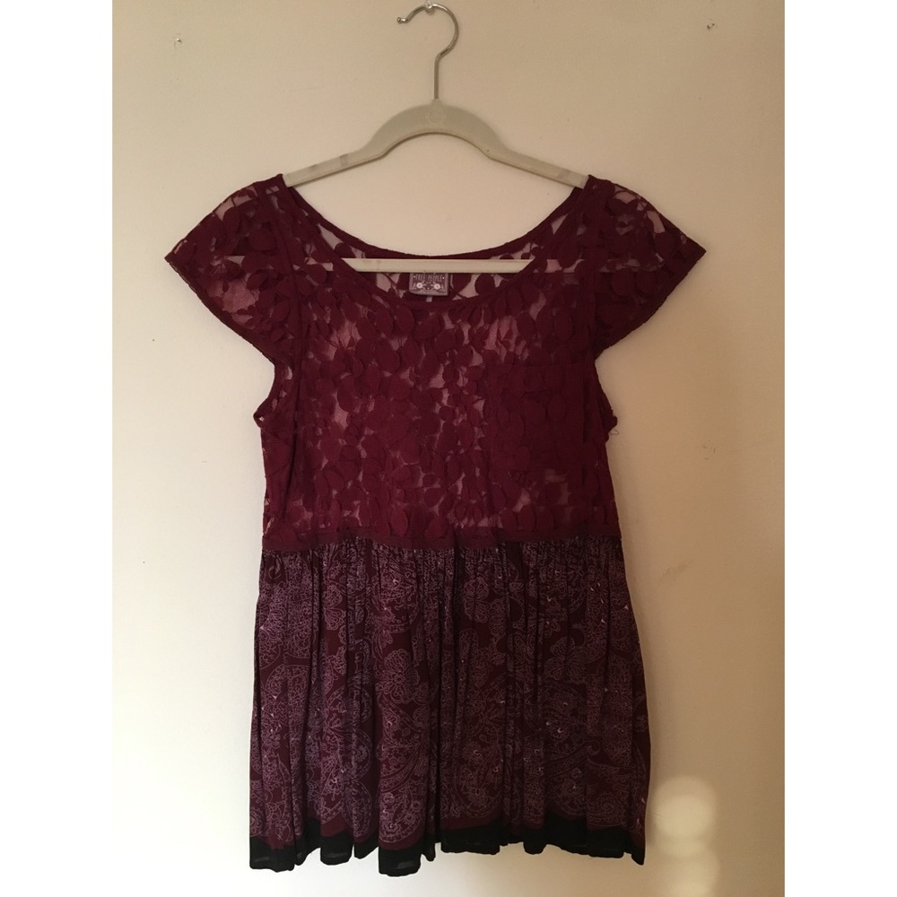 Free People Lace Dreamer Top