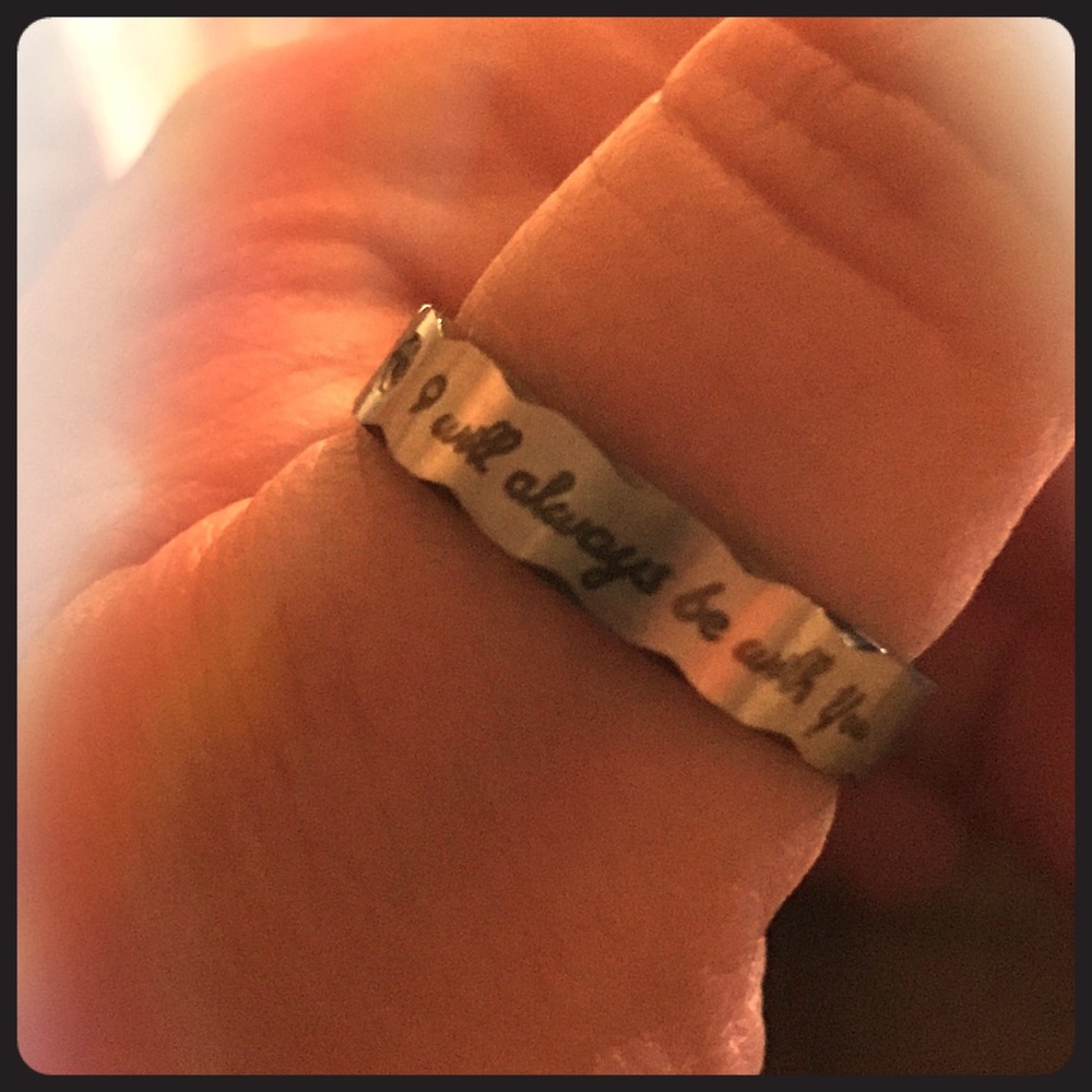 Couples ring set "I will always be with you"