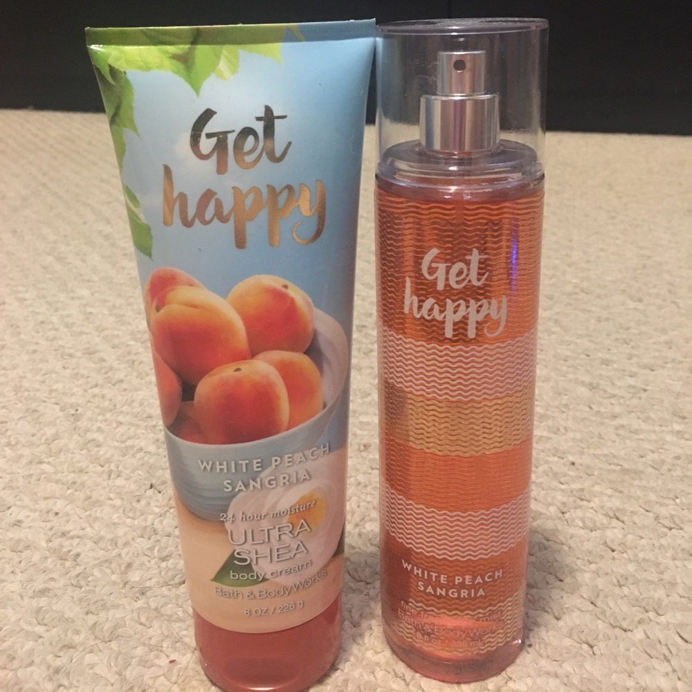 White Peach Sangria lotion and body mist
