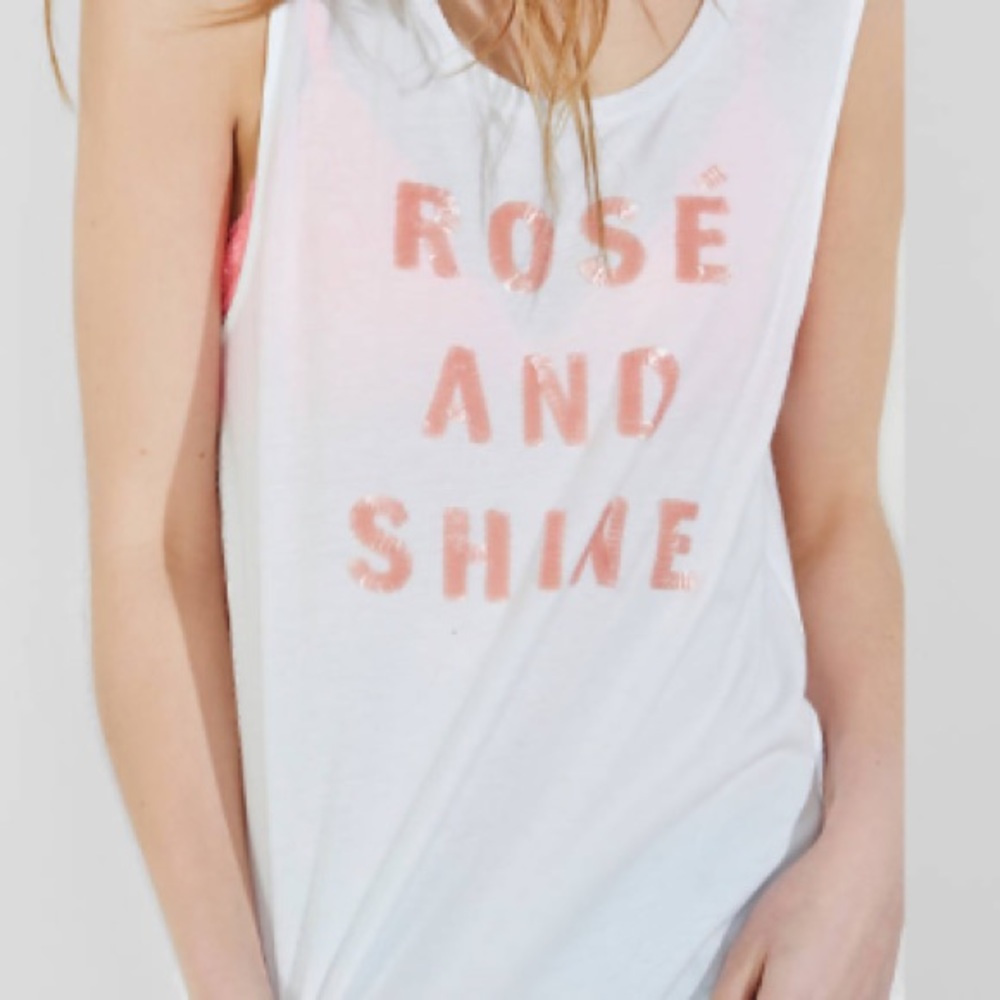 Rosé and shine tank