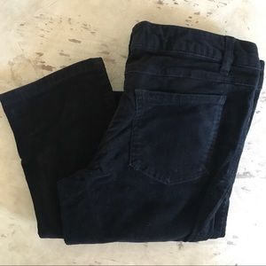 black cord pants. size 3/4. euc.