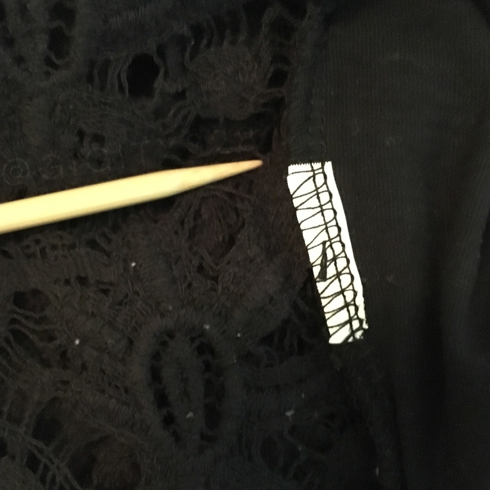 2 for 10// Pull&Bear black lace overlay tee - Picture 6 of 6