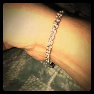 White gold filled tennis bracelet