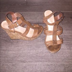 ALDO brown wedges