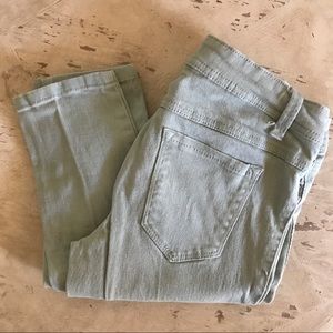 pastel mint pants. size 5. euc.