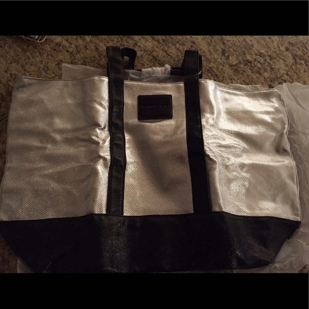Victoria's Secret Silver Tote Bag