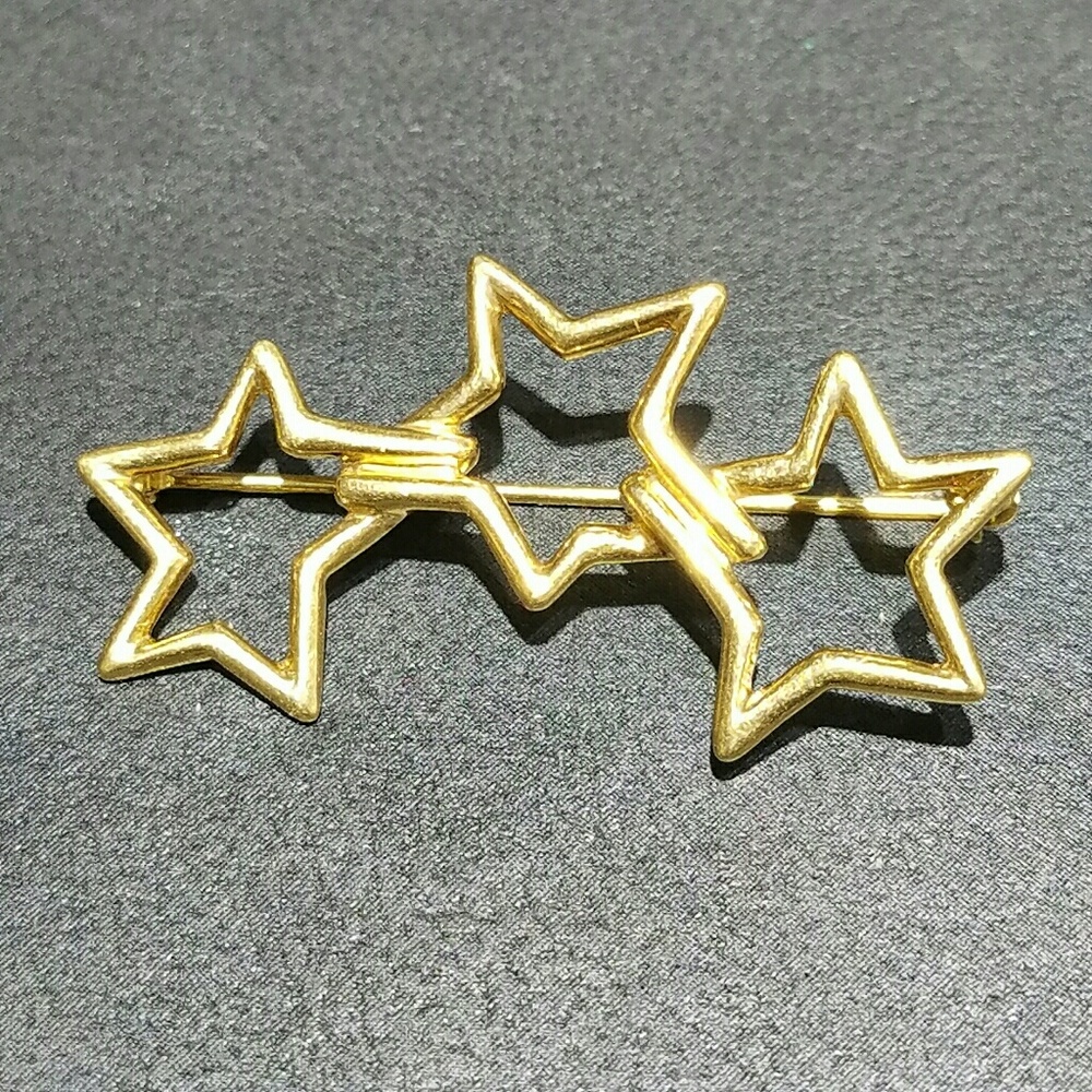 18K Gold  Tiffany & Co 3 Interlocking Stars