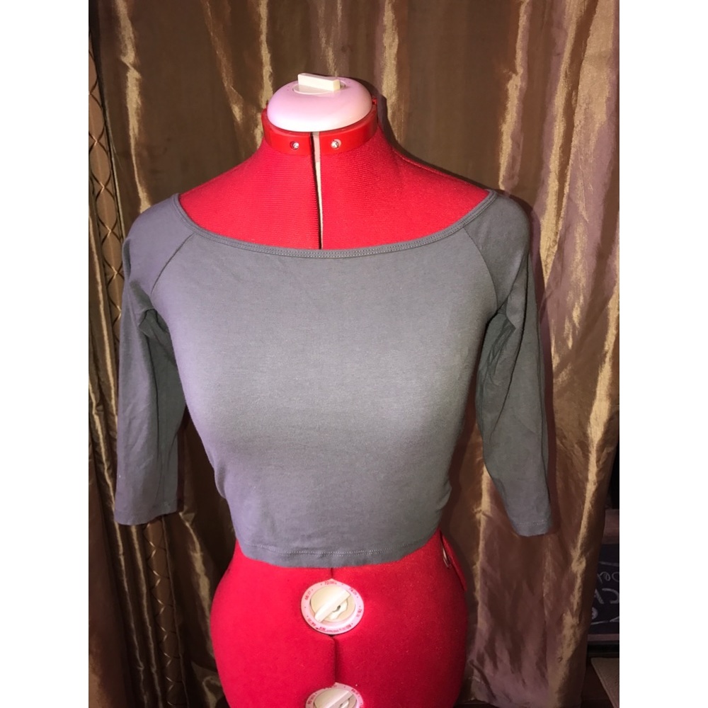 Basic Grey Croptop