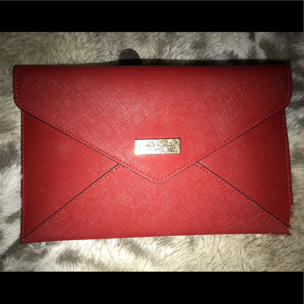 Red Henri Bendel Letter Pouch