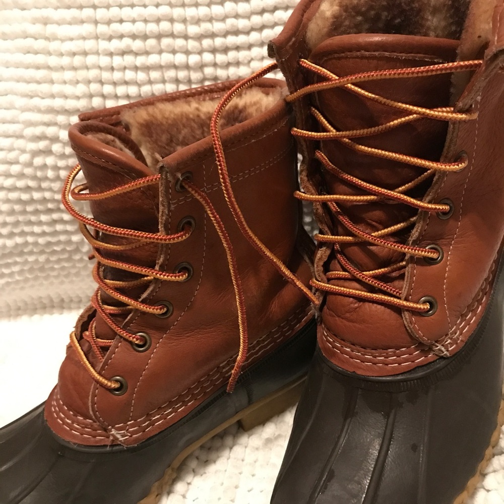 LL Bean Shearling Boots Size 8