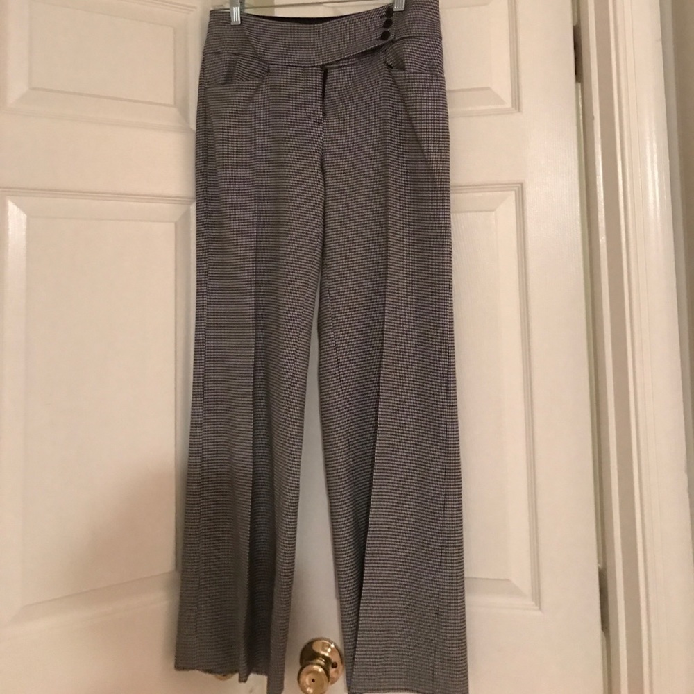White House Black Market houndstooth dress pants