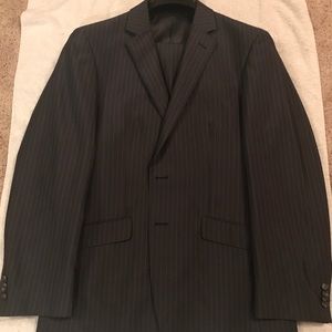 Kenneth Cole Reaction gray pinstripe suit
