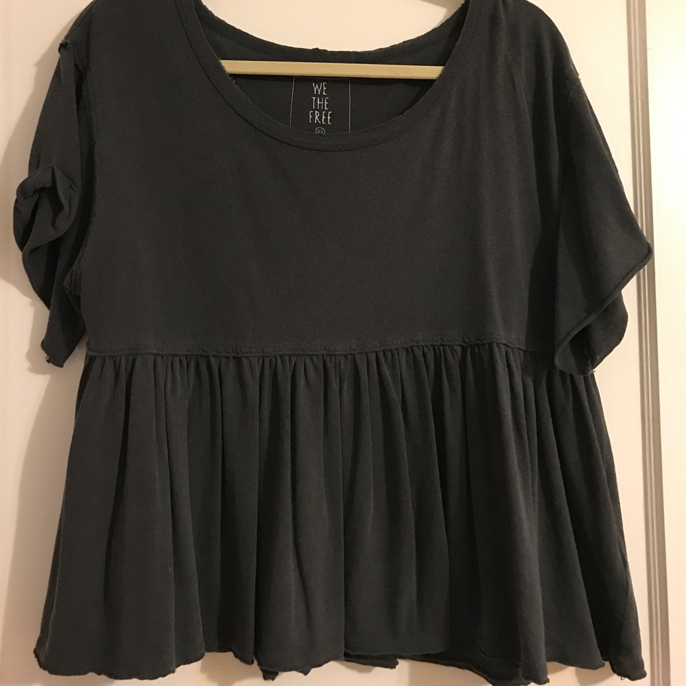 NWOT FREE PEOPLE peplum top XS