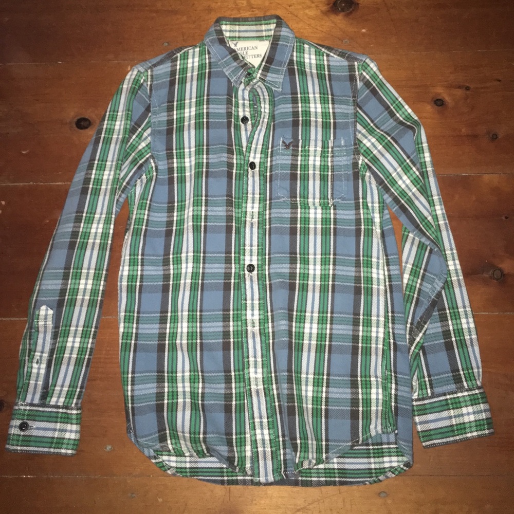 Plaid long sleeve shirt by American Eagle