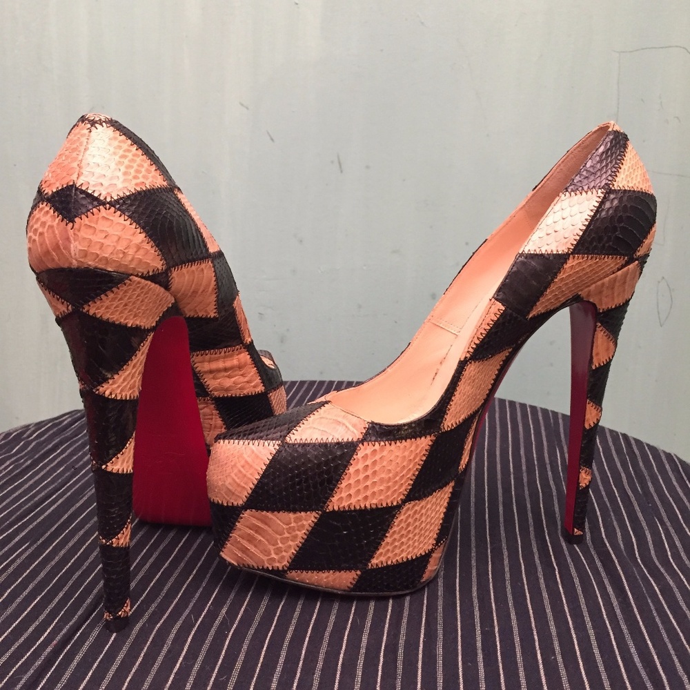 CHRISTIAN LOUBOUTIN SHOES 41 "DAFFODILE" PLATFORM - Picture 2 of 8