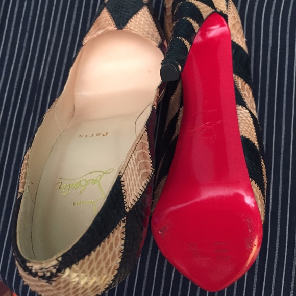 CHRISTIAN LOUBOUTIN SHOES 41 "DAFFODILE" PLATFORM - Picture 4 of 8