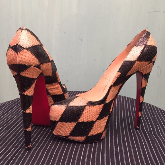 CHRISTIAN LOUBOUTIN SHOES 41 "DAFFODILE" PLATFORM - Picture 2 of 8