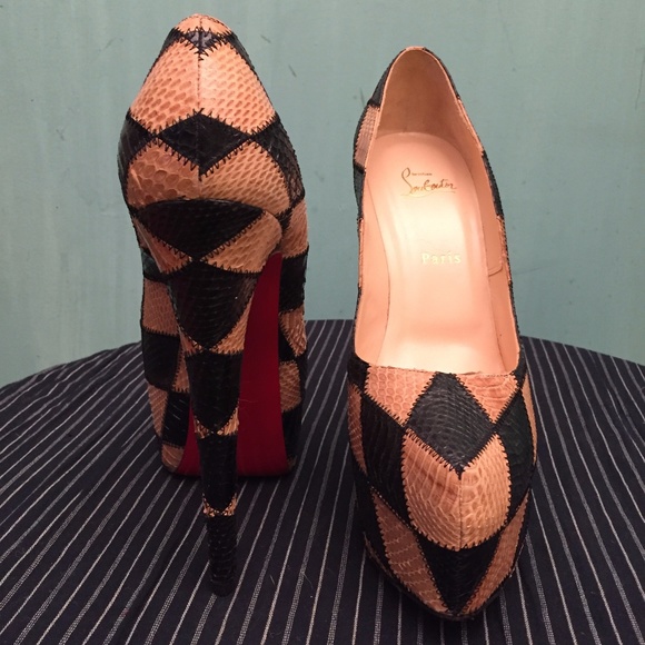 CHRISTIAN LOUBOUTIN SHOES 41 "DAFFODILE" PLATFORM - Picture 7 of 8