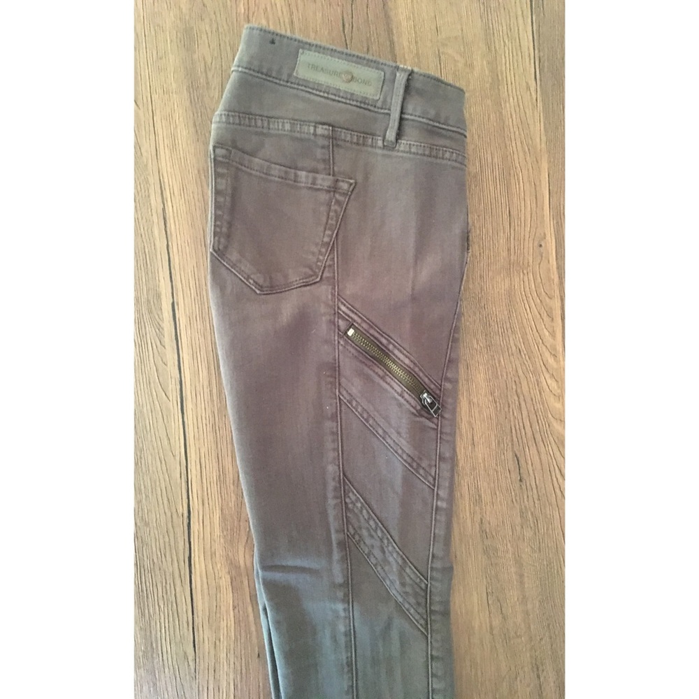 Treasure & Bond Army Green Skinny Jeans