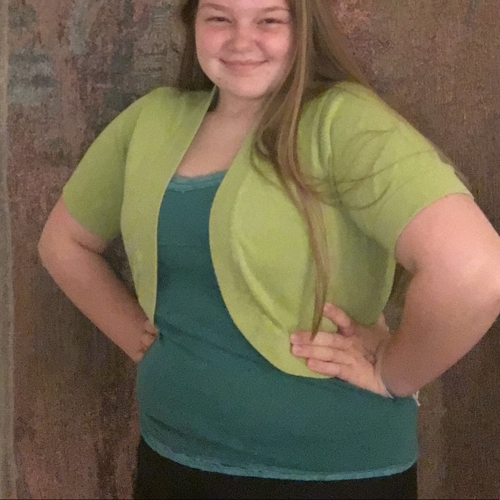 Green Half Sweater Dress Cover