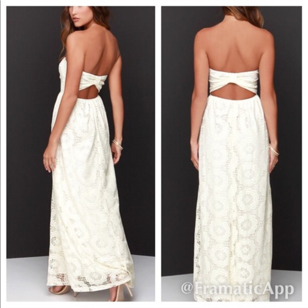 No less than flawless lace maxi dress