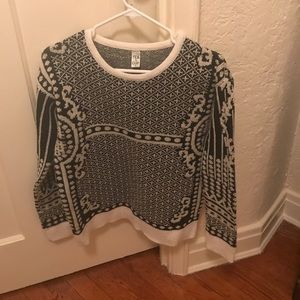 Black and white sweater