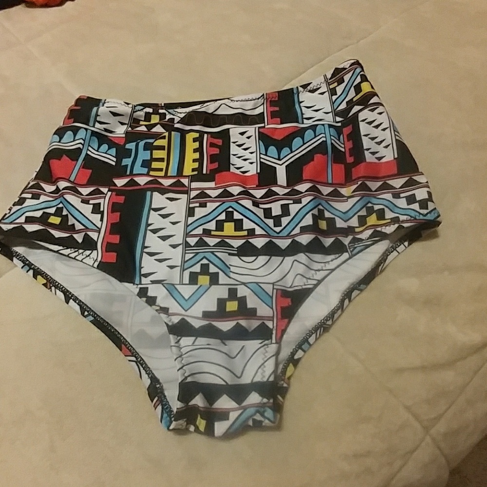 High waisted bikini bottom