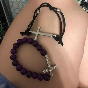 Bundle of cross bracelets!