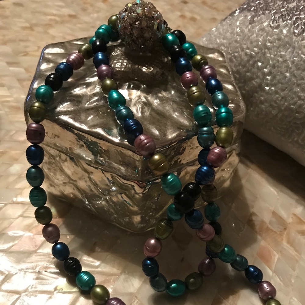 36" Honora Pearl Necklace - Royals Purple