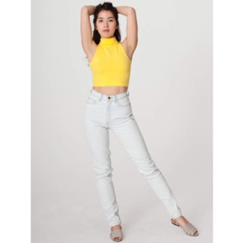American apparel high waist jeans