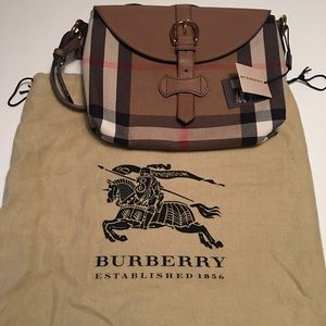 Burberry - Milton House Check Horseshoe Leather