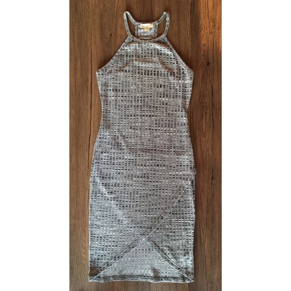 Silence & Noise High Neck Bodycon Midi Dress - Picture 4 of 7