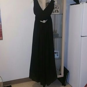 Women's Long V-Neck Gown