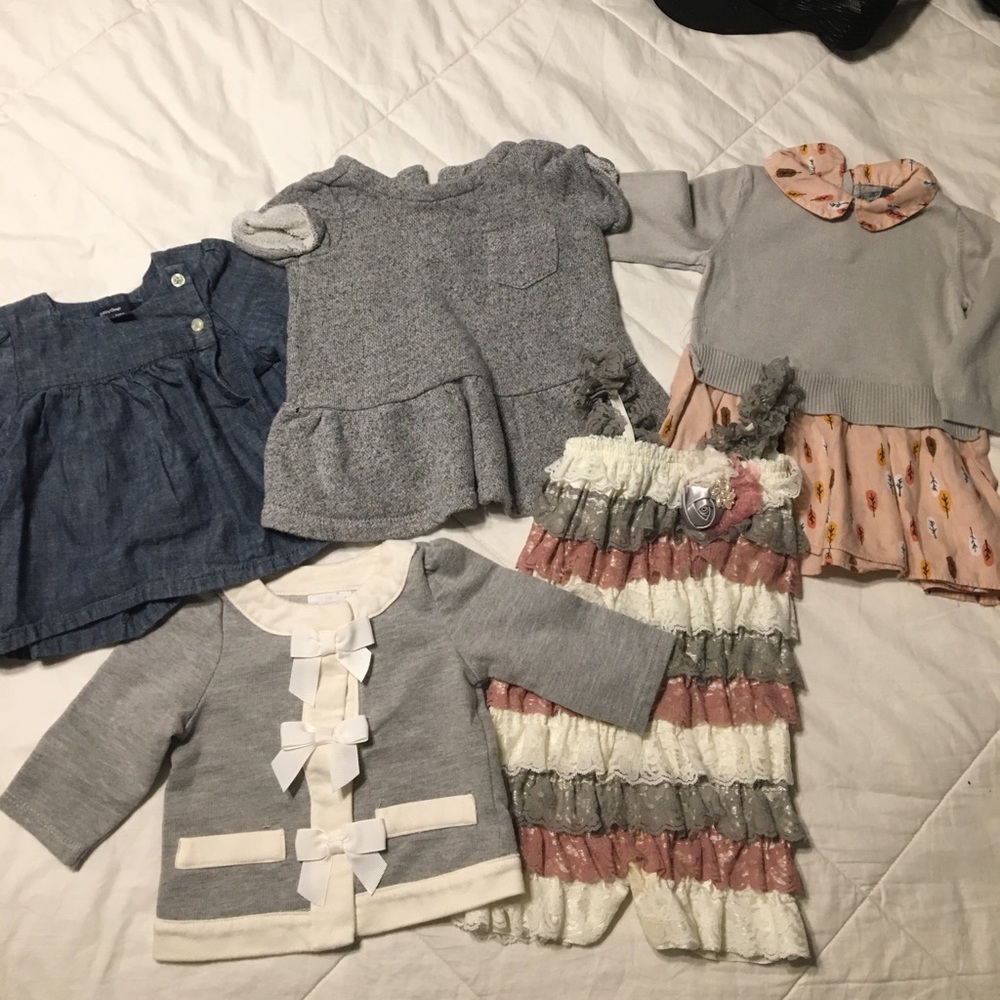 5 baby girl tops