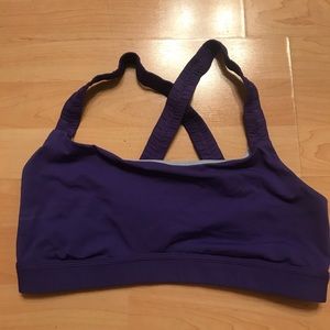 Purple Lululemon sports bra