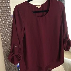 Maroon blouse